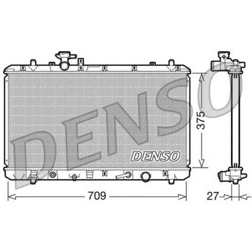 Chladič motora DENSO DRM47025