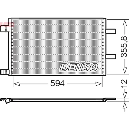 Kondenzátor klimatizácie DENSO DCN23043