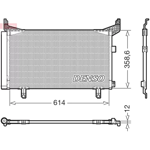 Kondenzátor klimatizácie DENSO DCN36007