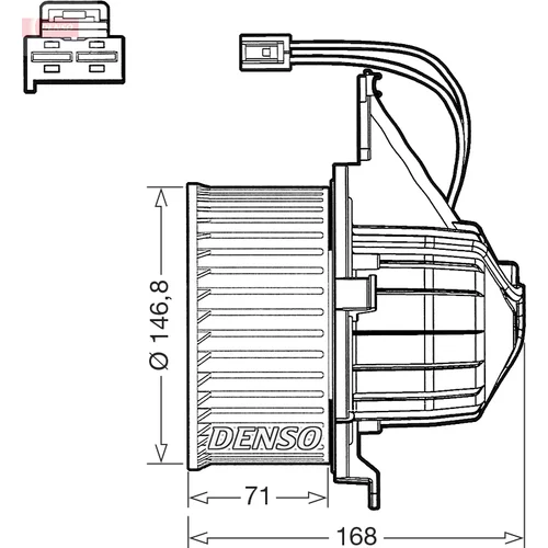 Vnútorný ventilátor DEA17020 /DENSO/