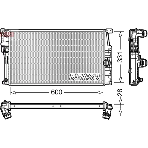 Chladič motora DENSO DRM05014