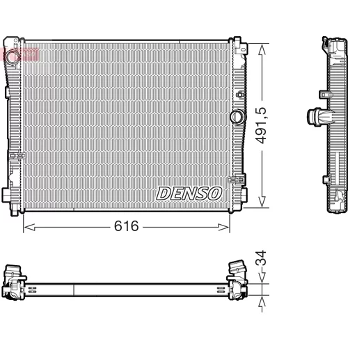 Chladič motora DENSO DRM05079