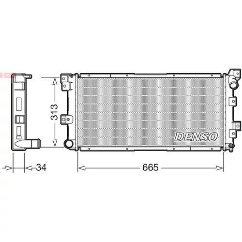 Chladič motora DENSO DRM06002