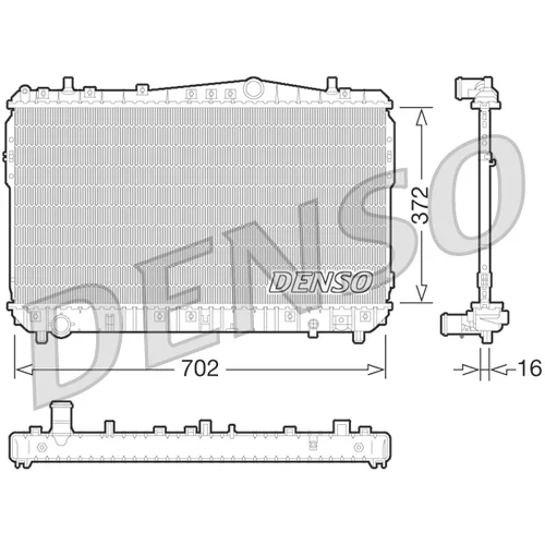 Chladič motora DENSO DRM08004