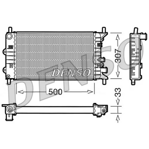 Chladič motora DENSO DRM10024