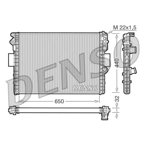 Chladič motora DENSO DRM12001