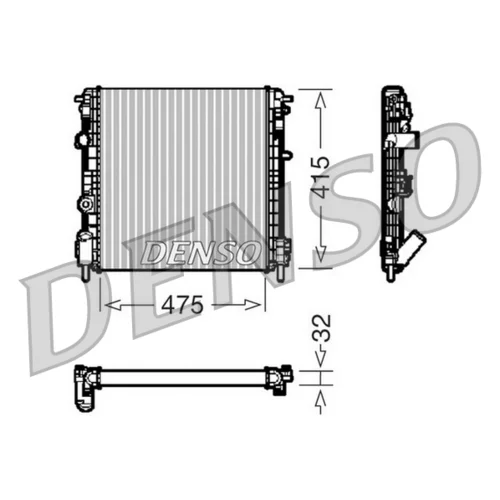 Chladič motora DENSO DRM23014