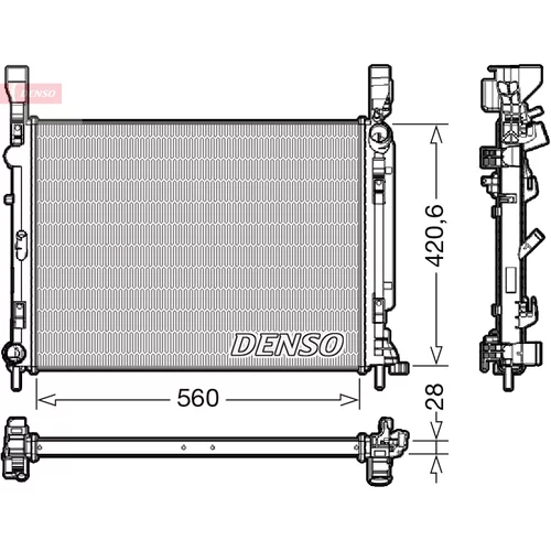 Chladič motora DENSO DRM23036