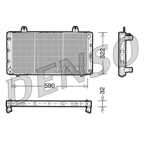 Chladič motora DENSO DRM25002