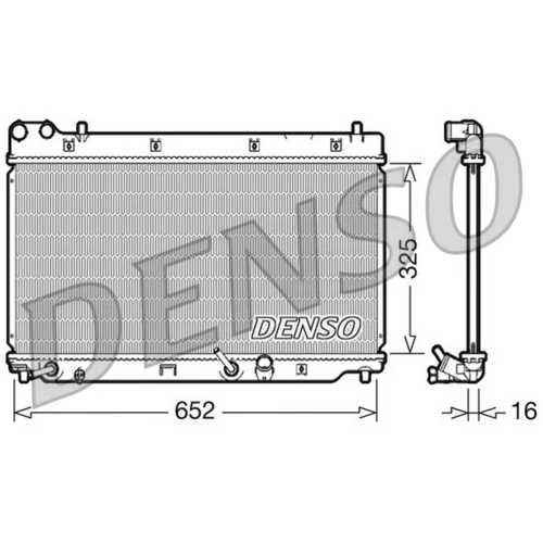Chladič motora DRM40014 /DENSO/