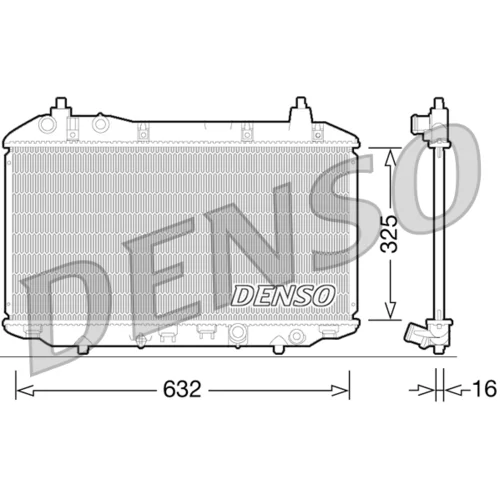 Chladič motora DENSO DRM40031