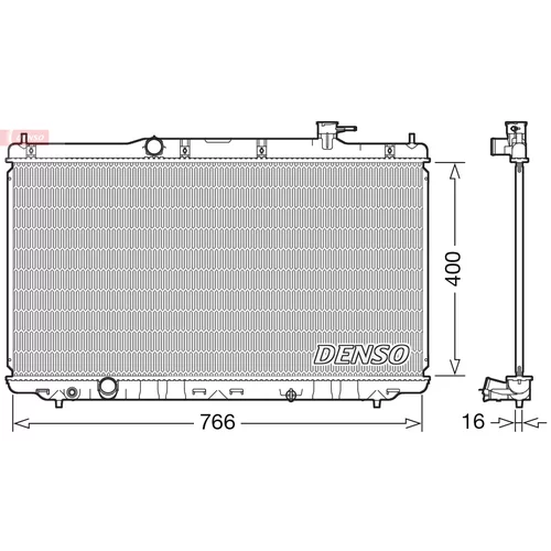 Chladič motora DENSO DRM40038
