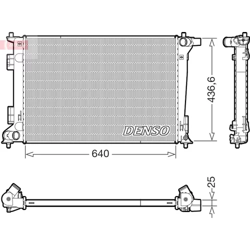 Chladič motora DENSO DRM43021