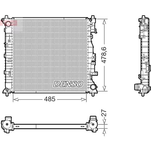 Chladič motora DENSO DRM43022