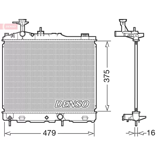 Chladič motora DENSO DRM45039