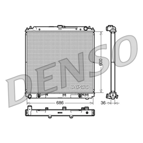 Chladič motora DENSO DRM46032