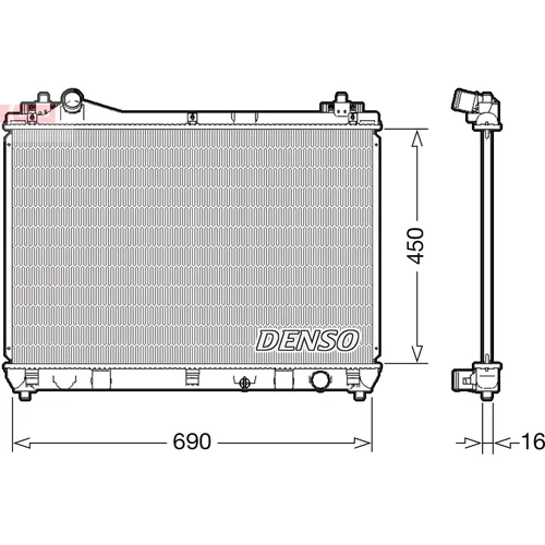 Chladič motora DENSO DRM47031