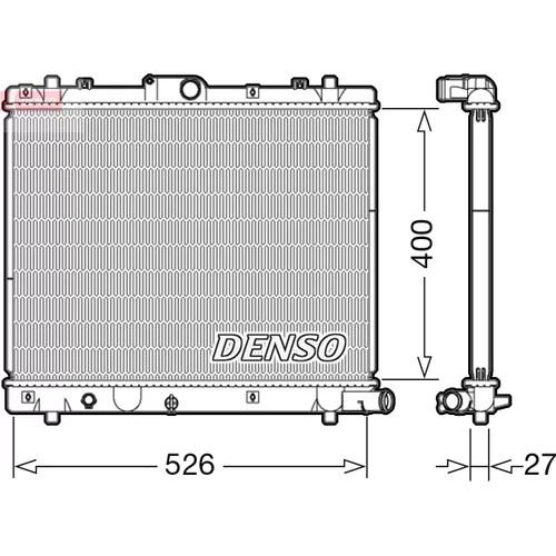 Chladič motora DENSO DRM47036