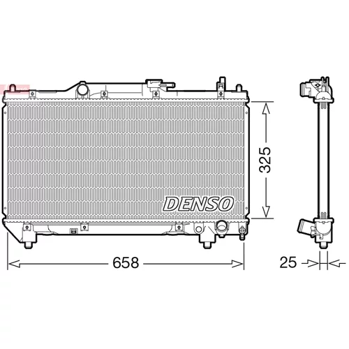 Chladič motora DENSO DRM50115