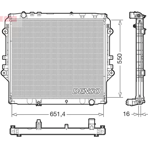 Chladič motora DENSO DRM50129