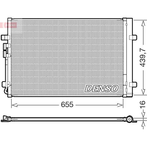 Kondenzátor klimatizácie DENSO DCN32036