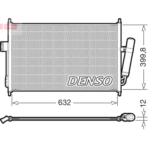 Kondenzátor klimatizácie DENSO DCN99084