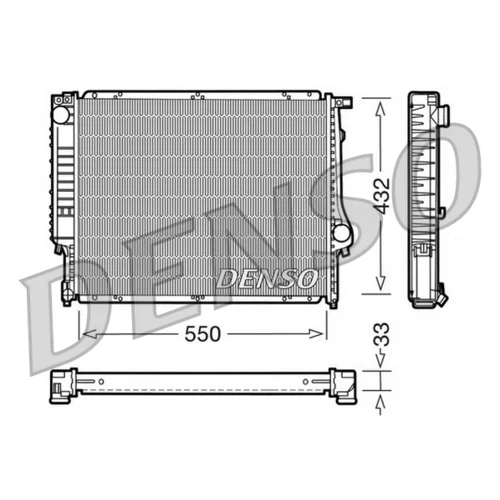 Chladič motora DENSO DRM05023
