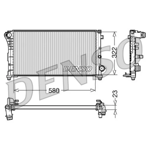 Chladič motora DRM09085 /DENSO/