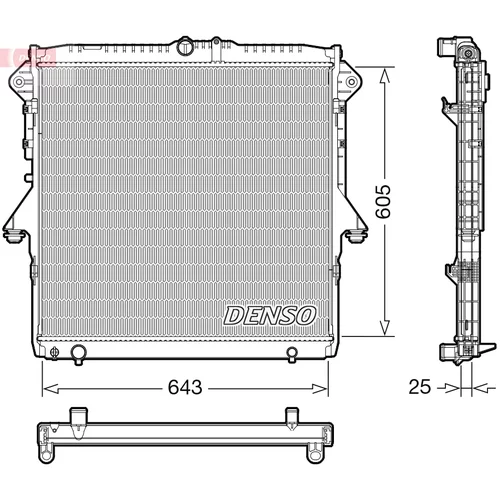 Chladič motora DENSO DRM10119