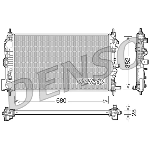 Chladič motora DENSO DRM15005