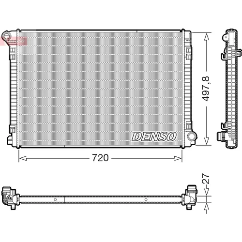 Chladič motora DENSO DRM32063