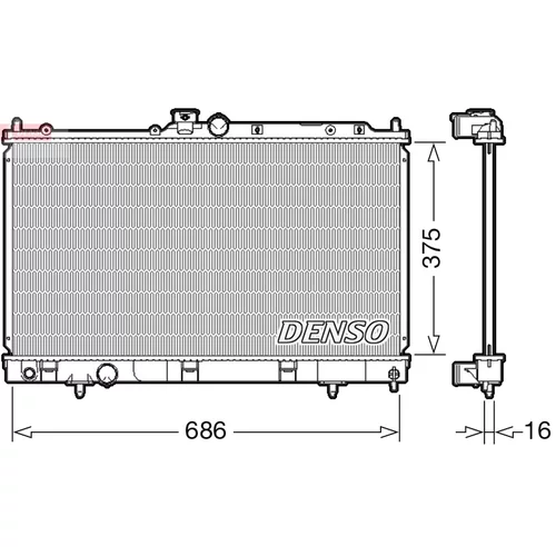 Chladič motora DENSO DRM45036