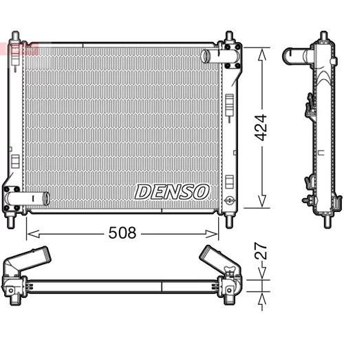 Chladič motora DENSO DRM46043