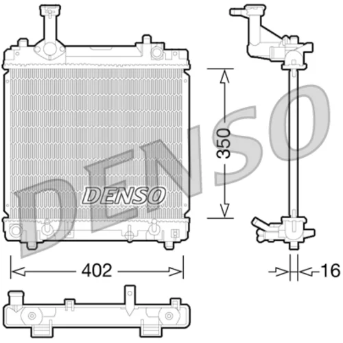 Chladič motora DRM47027 /DENSO/