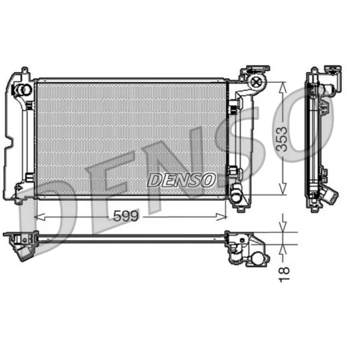 Chladič motora DENSO DRM50010
