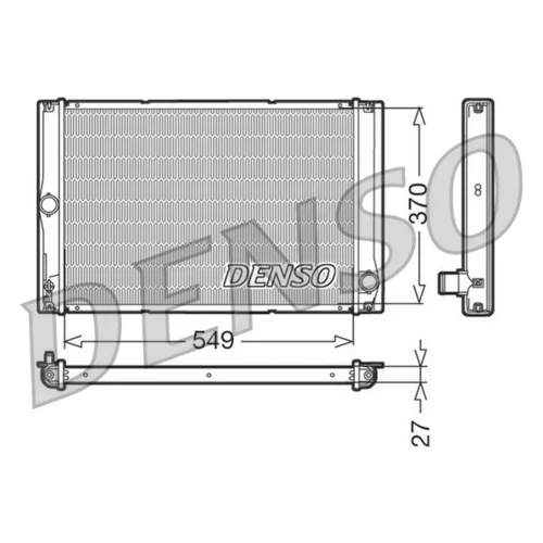 Chladič motora DRM50023 /DENSO/
