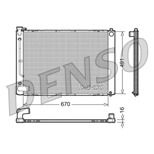 Chladič motora DENSO DRM50055