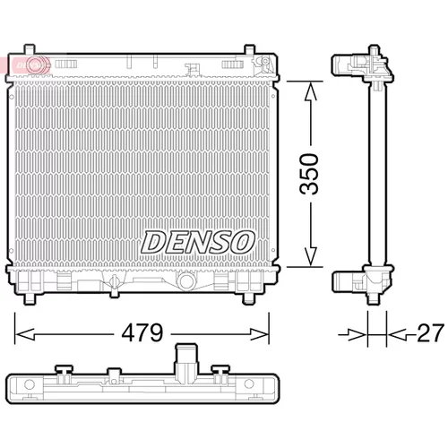 Chladič motora DENSO DRM50058