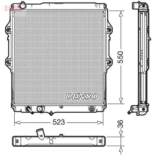 Chladič motora DENSO DRM50084