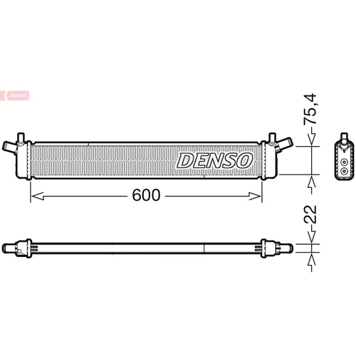 Chladič motora DRM50136 /DENSO/