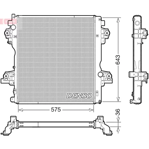 Chladič motora DENSO DRM50140