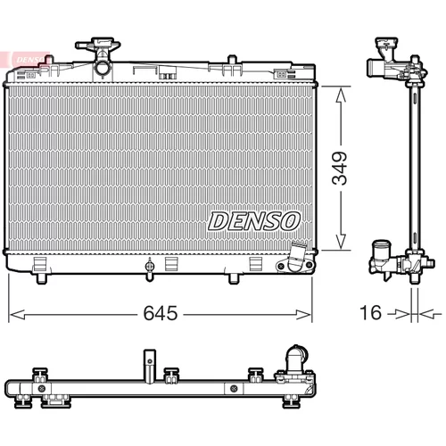 Chladič motora DENSO DRM50155
