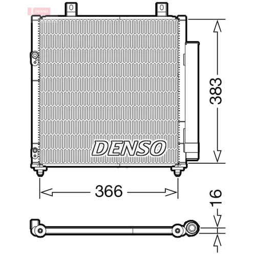 Kondenzátor klimatizácie DENSO DCN45007