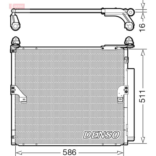 Kondenzátor klimatizácie DENSO DCN50063