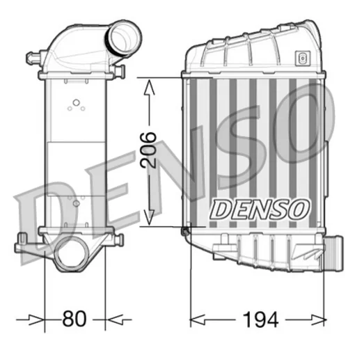 Chladič plniaceho vzduchu DENSO DIT02028