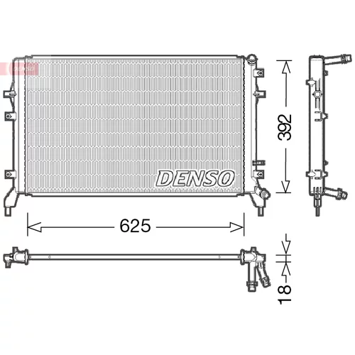 Chladič motora DENSO DRM02016