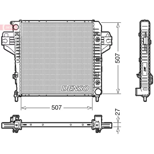 Chladič motora DENSO DRM06033