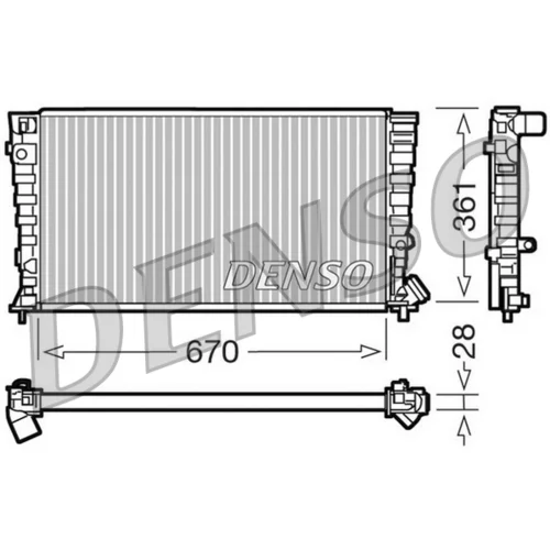 Chladič motora DENSO DRM07030
