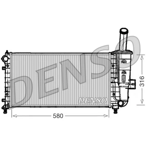 Chladič motora DENSO DRM09102