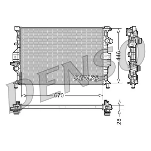 Chladič motora DENSO DRM10088